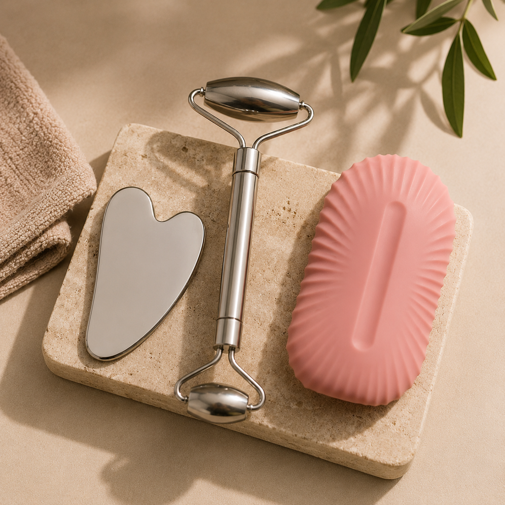 Roller Récupération Visage, Acier Inoxydable 304