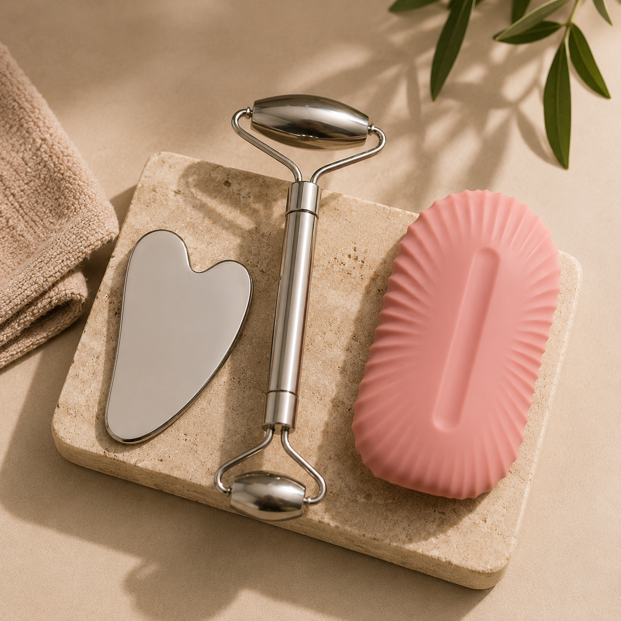 Roller Récupération Visage, Acier Inoxydable 304