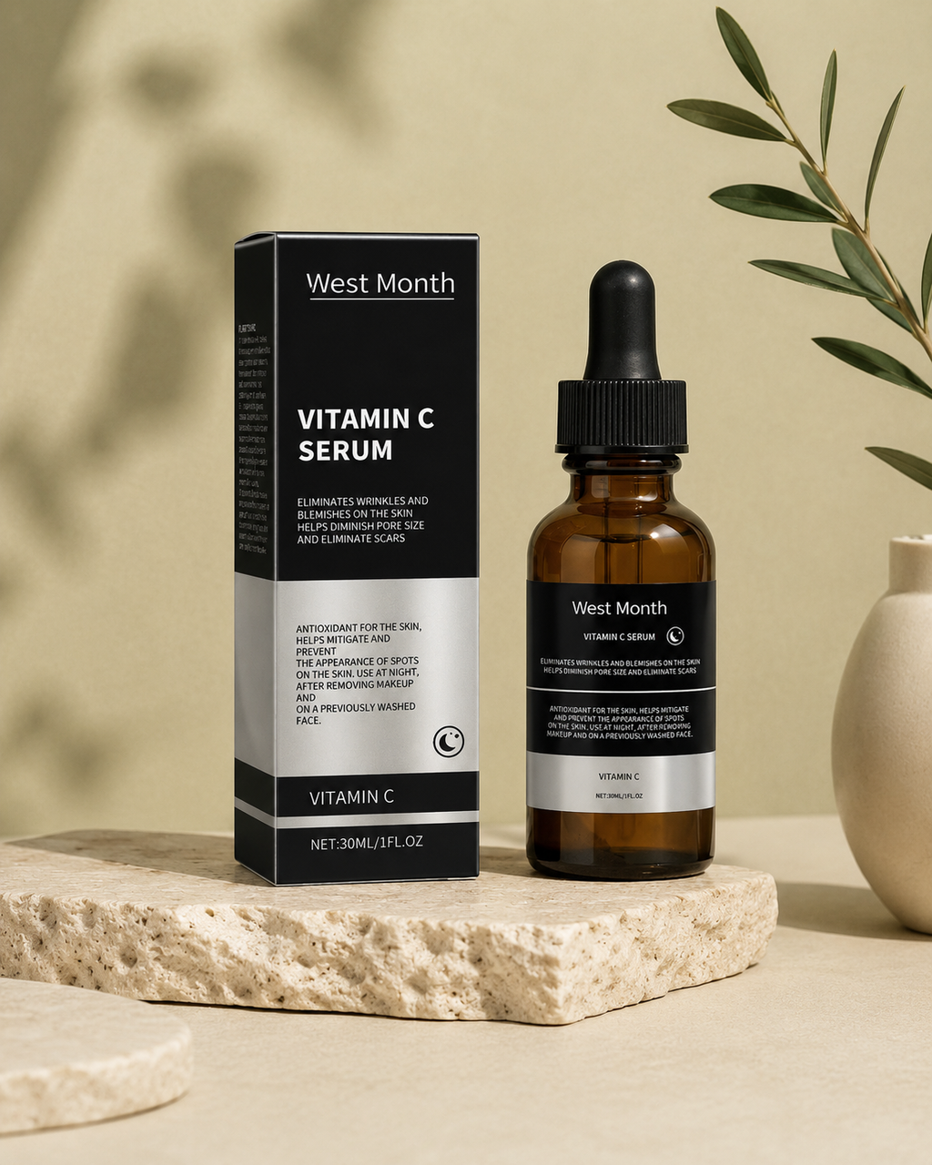 Sérum Éclat Visage, Vitamine C Concentrée 30ml